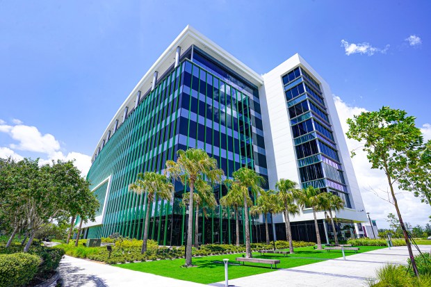 Developer of the Year Tavistock won the best office prize for its 8-story smart office building at 6876 Marwick Ln. in the Lake Nona Town Center. (Courtesy of Tavistock Development Company)