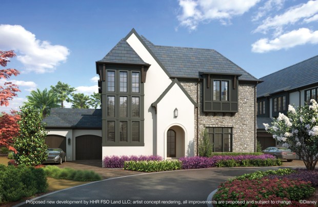 The boutique homes are offered in four floorplans ranging from 5,207- 5,540 square feet featuring four to five bedrooms. Each home will include its own outdoor living space complete with a covered patio, pool and outdoor kitchen. (Rendering courtesy of Disney Signature Experiences)