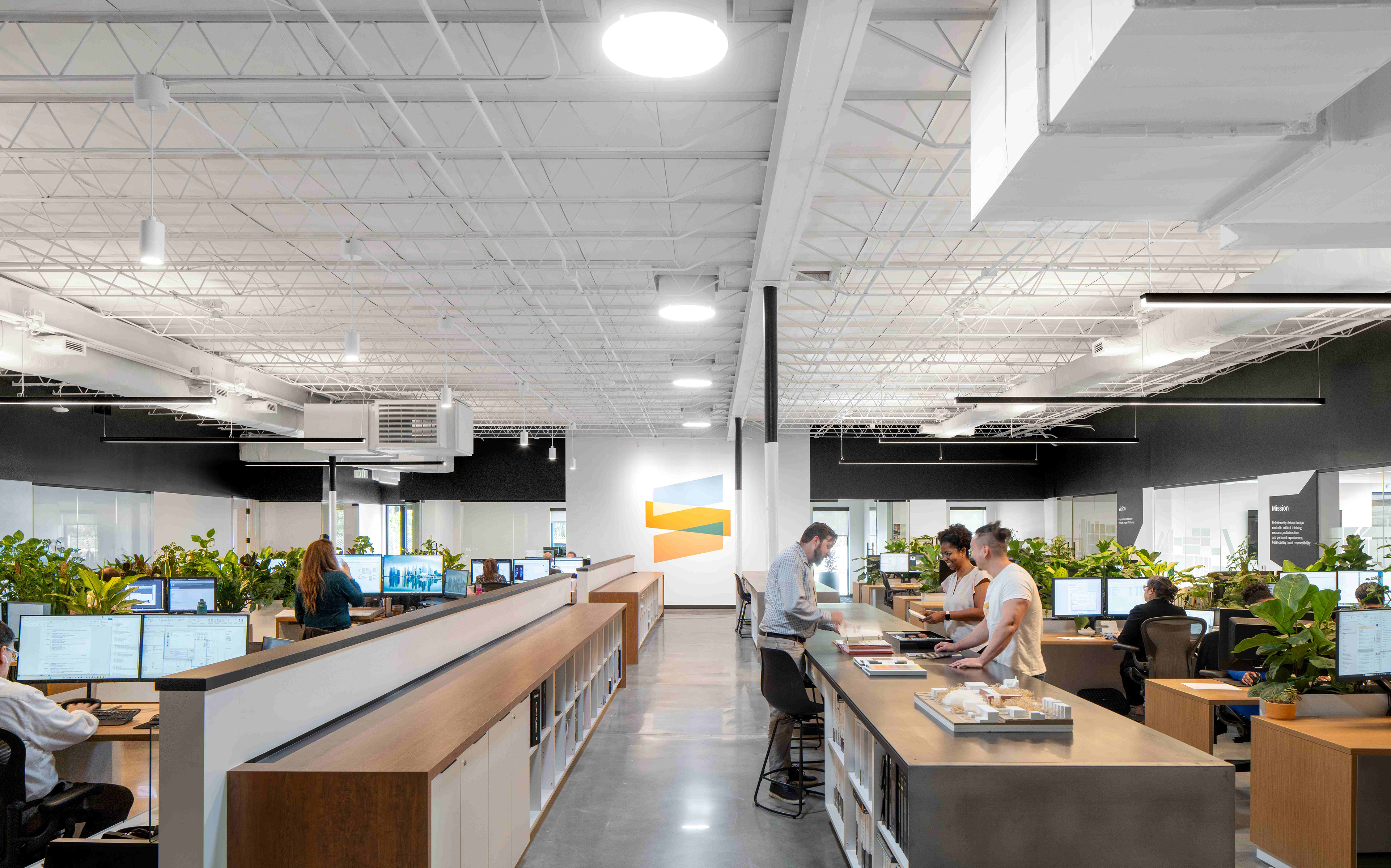 The main studio in Schenkel Shultz's Winter Park headquarters utilizes...