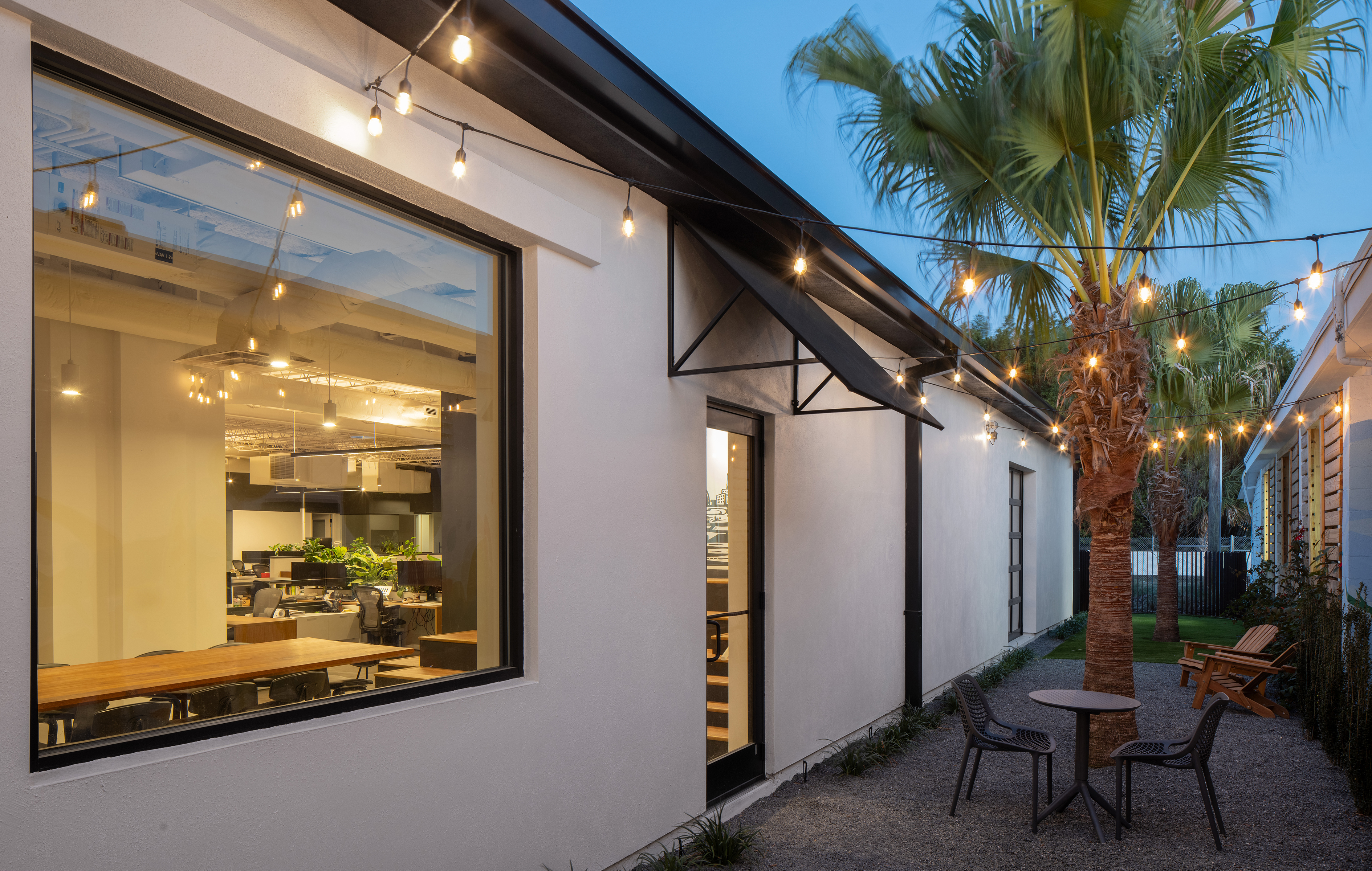 The new courtyard of Winter Park architecture and design firm...