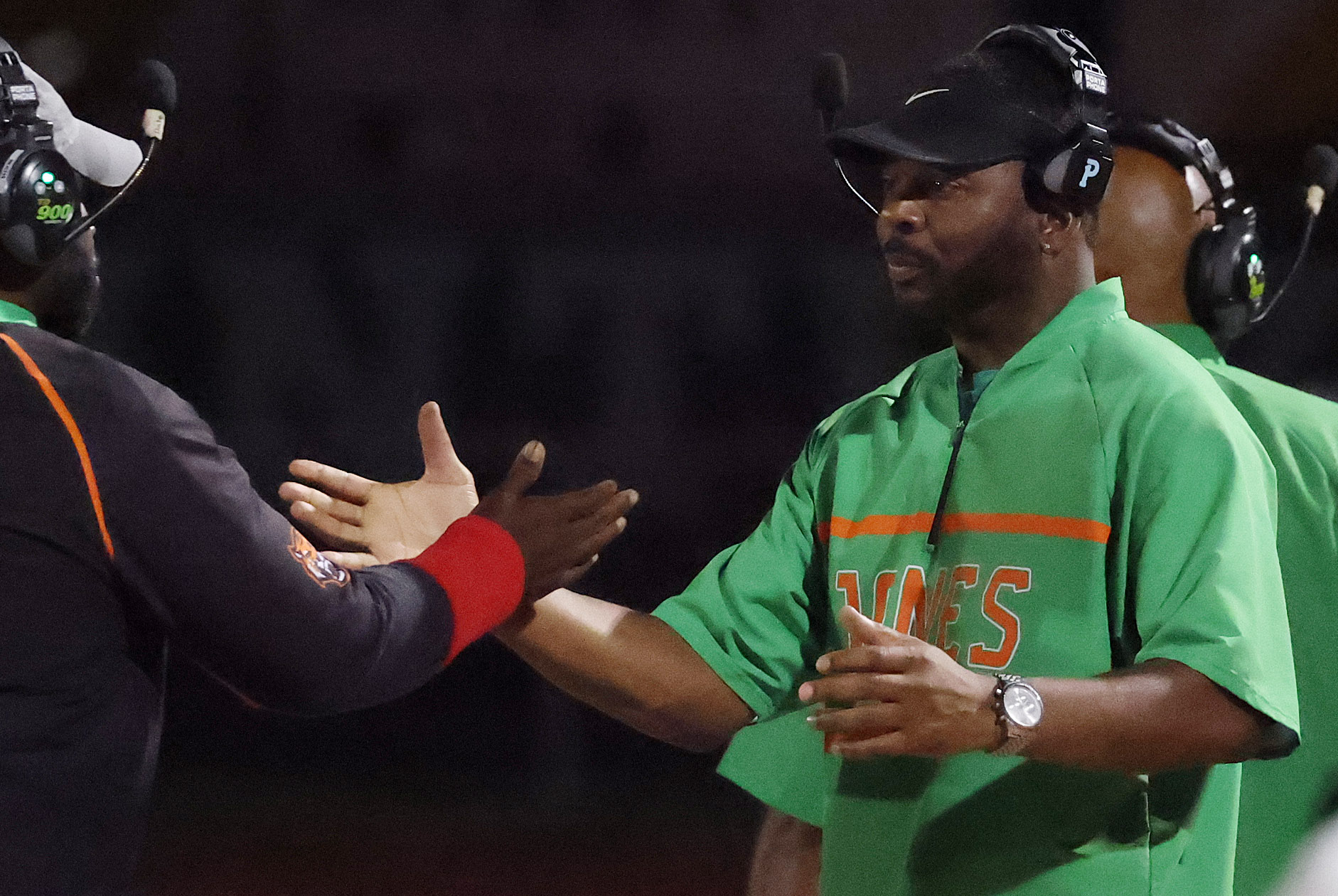 Jones coach Elijah Williams is pictured during the Port Charlotte...