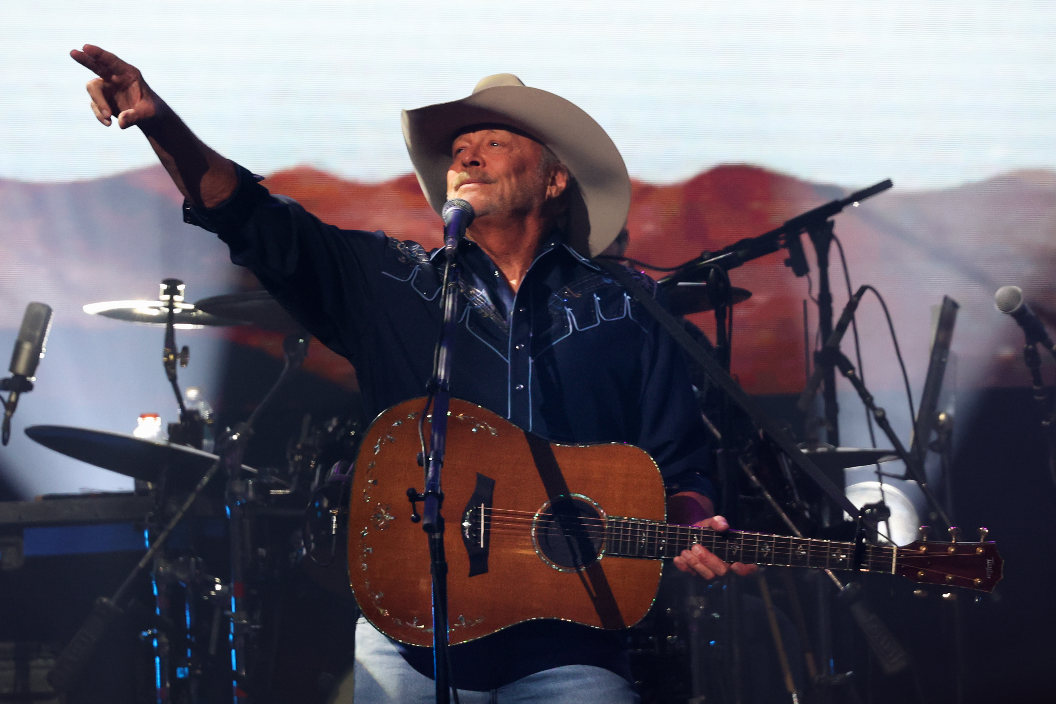 Alan Jackson performs on his Last Call: One More for...