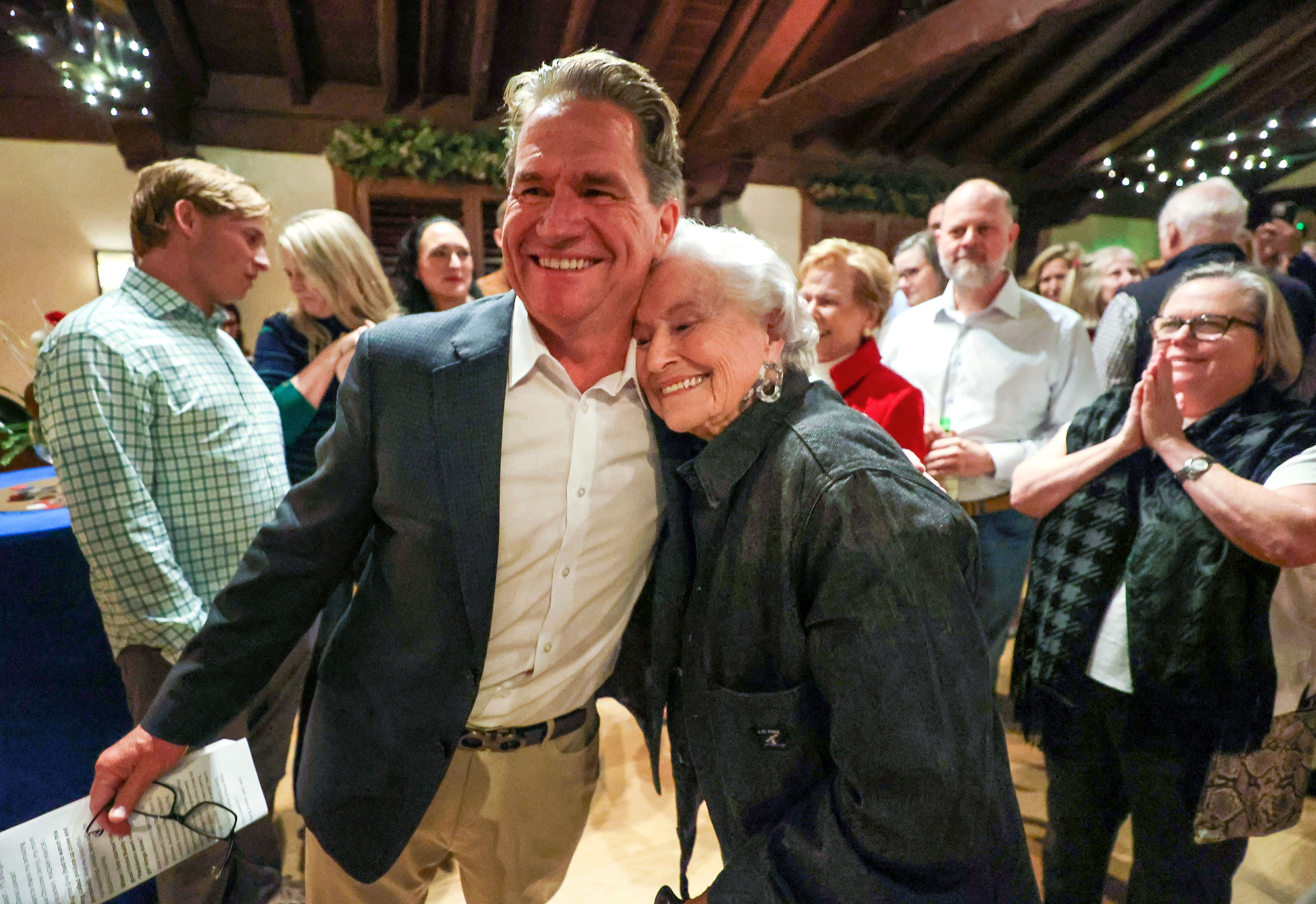City of Orlando District 3 Commissioner-elect Roger Chapin celebrates his...