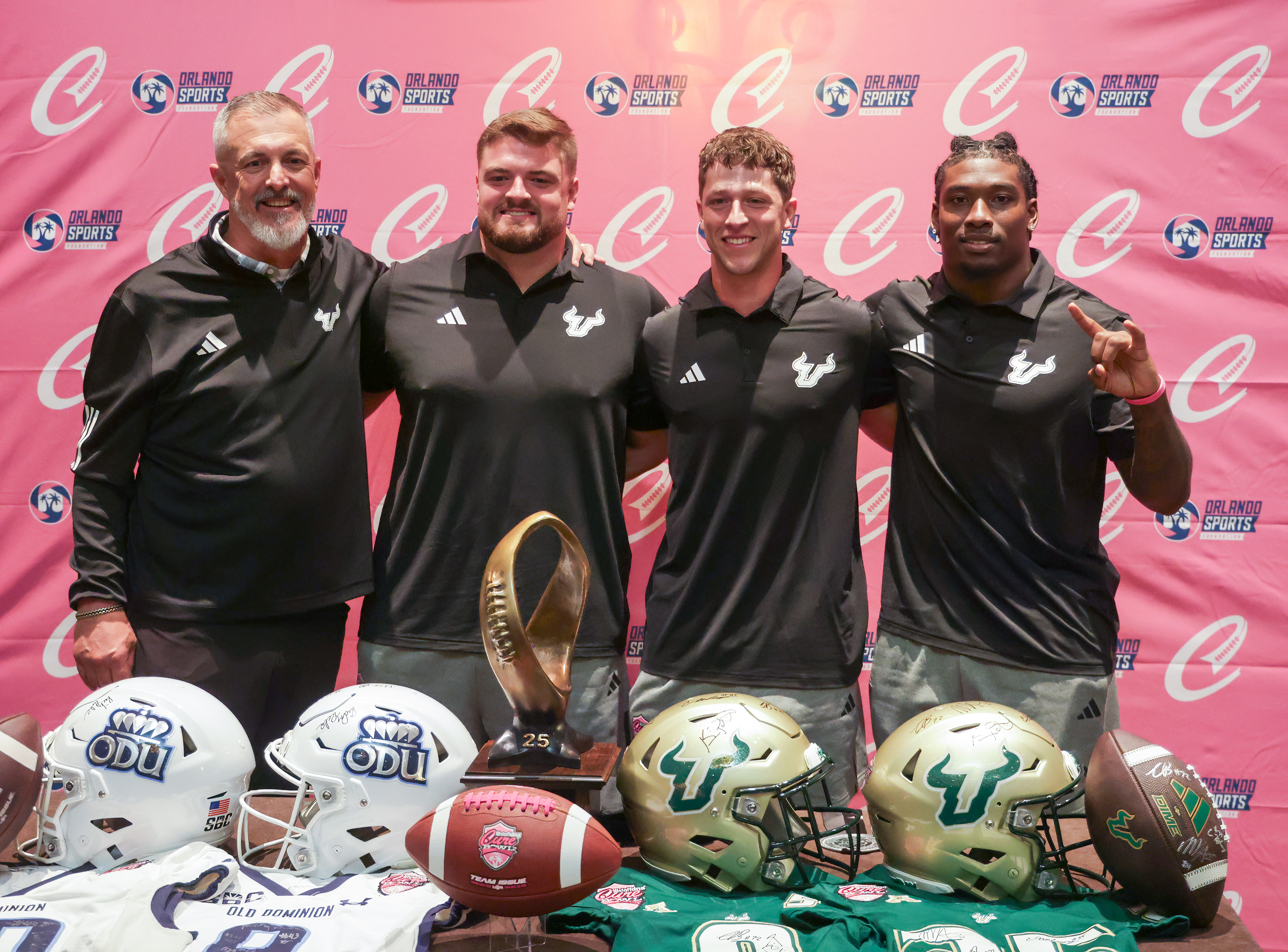 University of South Florida interim head coach Kevin Patrick with...