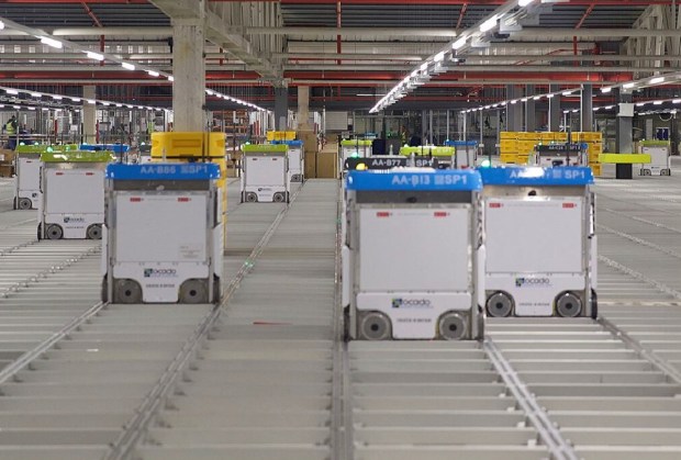 Supermarket chain Kroger announced it will be closing its robot-operated Kroger fulfillment center in Groveland, impacting approximately 1,400 employees, most of whom are Groveland residents. (Photo provided by Kroger/Ocado)