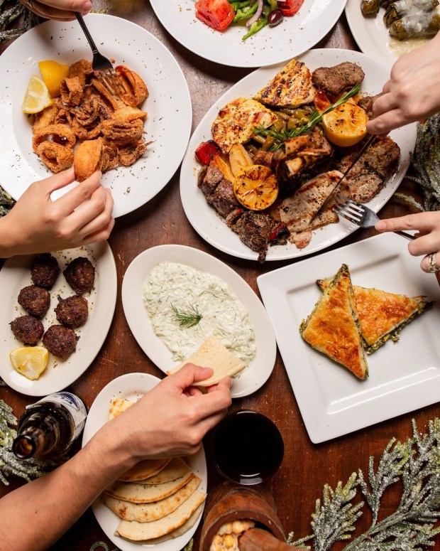 Delicious Greek specialties are on the holiday menu at Taverna Opa Orlando. (Photo courtesy Taverna Opa)