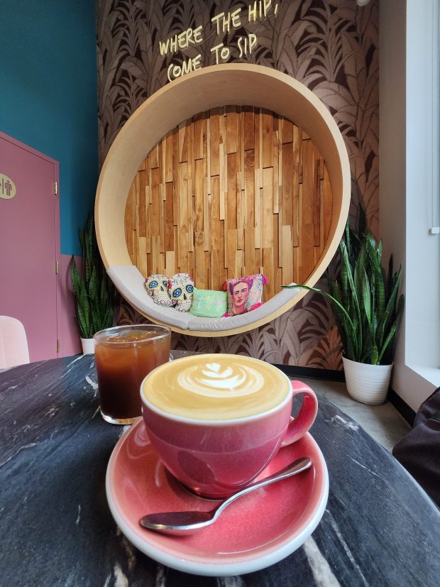 Downtown the mother-daughter-owned Stemma Craft Coffee pairs its warm vibe with beautiful coffee sourced from their family hacienda in Nicaragua. (Amy Drew Thompson/Orlando Sentinel)