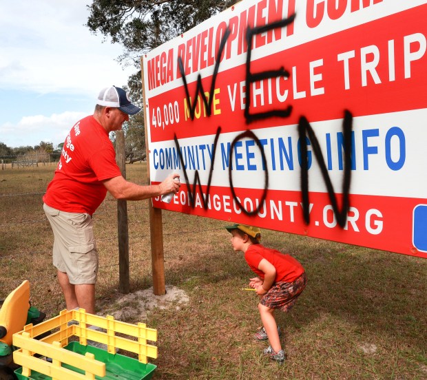 Jimmy Hester, who helped lead resistance to the proposed Sustanee development in east Orange, celebrated the project's defeat in January but were wary that more fights were ahead. The next one could be court. Sustanee's developers have sued to invalidate charter amendments intended to protect rural areas like those surrounding Hester's homestead. Susantee proposed to build 1,800 homes near rural Lake Pickett. Burbank/Orlando Sentinel)