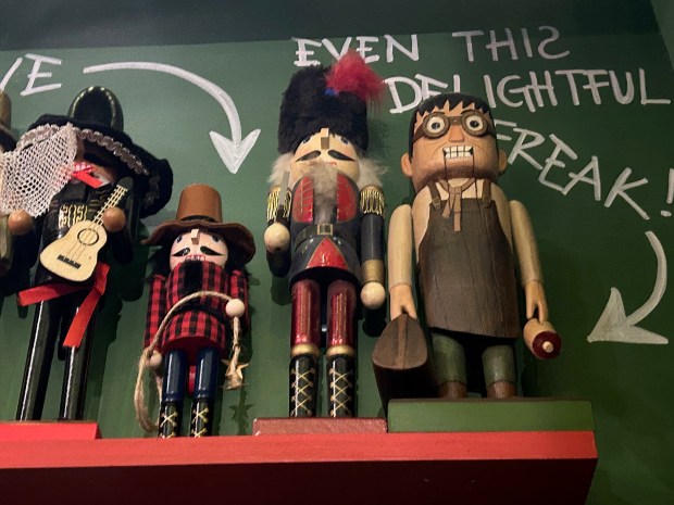 Tribute Holiday Market, a seasonal merchandise store, is now open at Universal Studios theme park. Epic Universe is represented among the nutcracker collection with a figure for Ygor, a character in that park's Dark Universe land. (Dewayne Bevil/Orlando Sentinel)