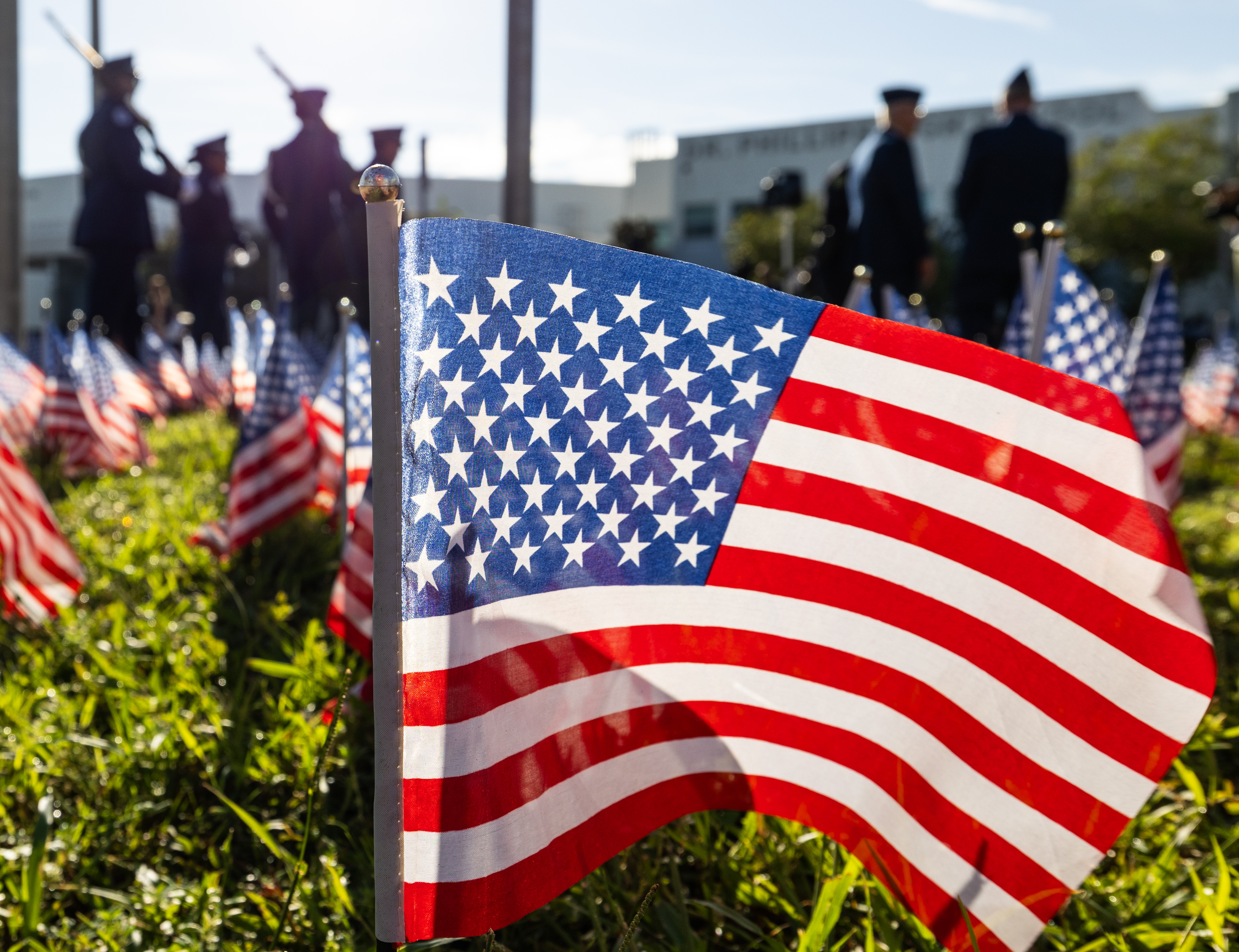 Cadets from the Air Force JROTC program at Dr. Phillips...