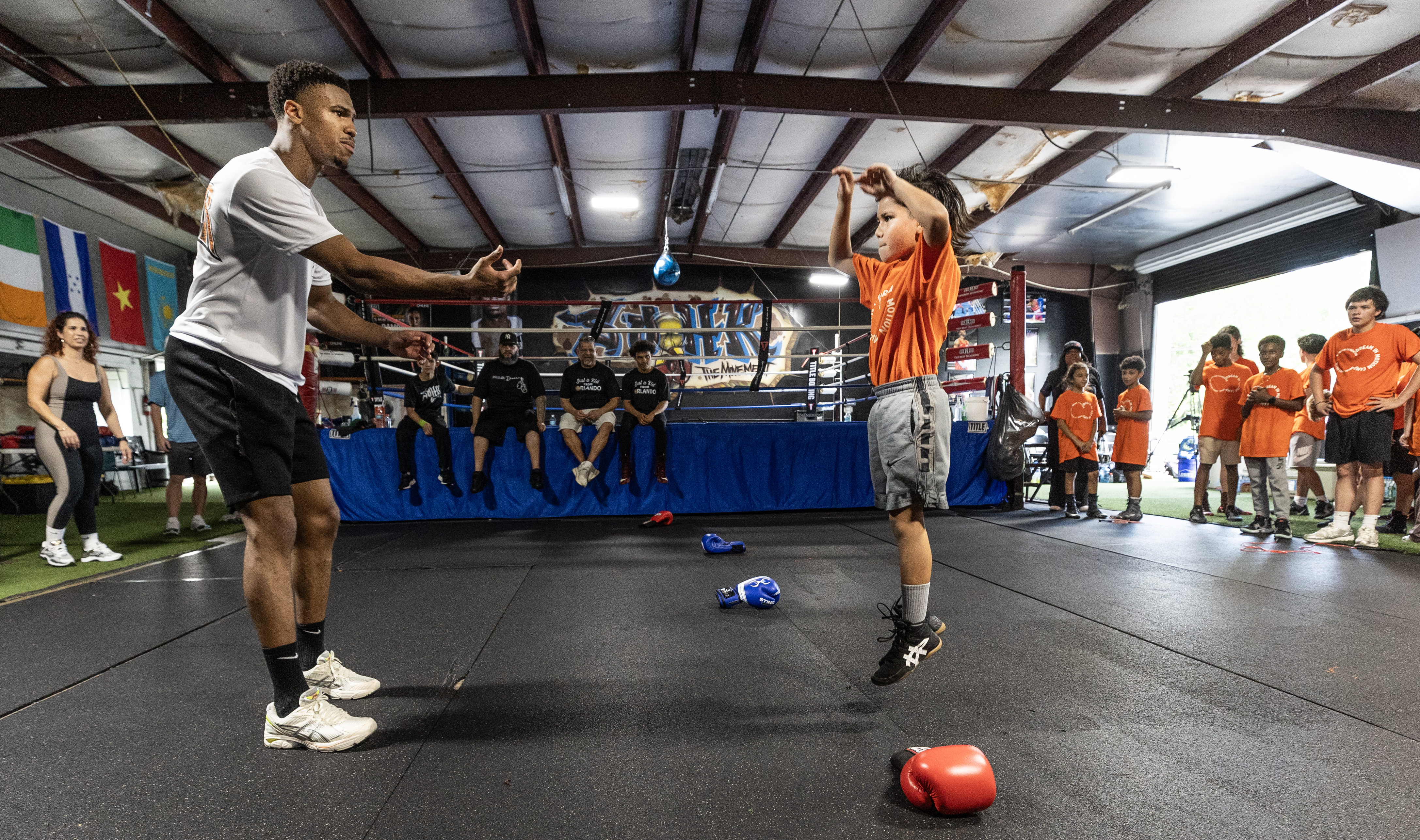 USA Olympic Boxing Bronze Medalist and Orlando native Omari Jones...