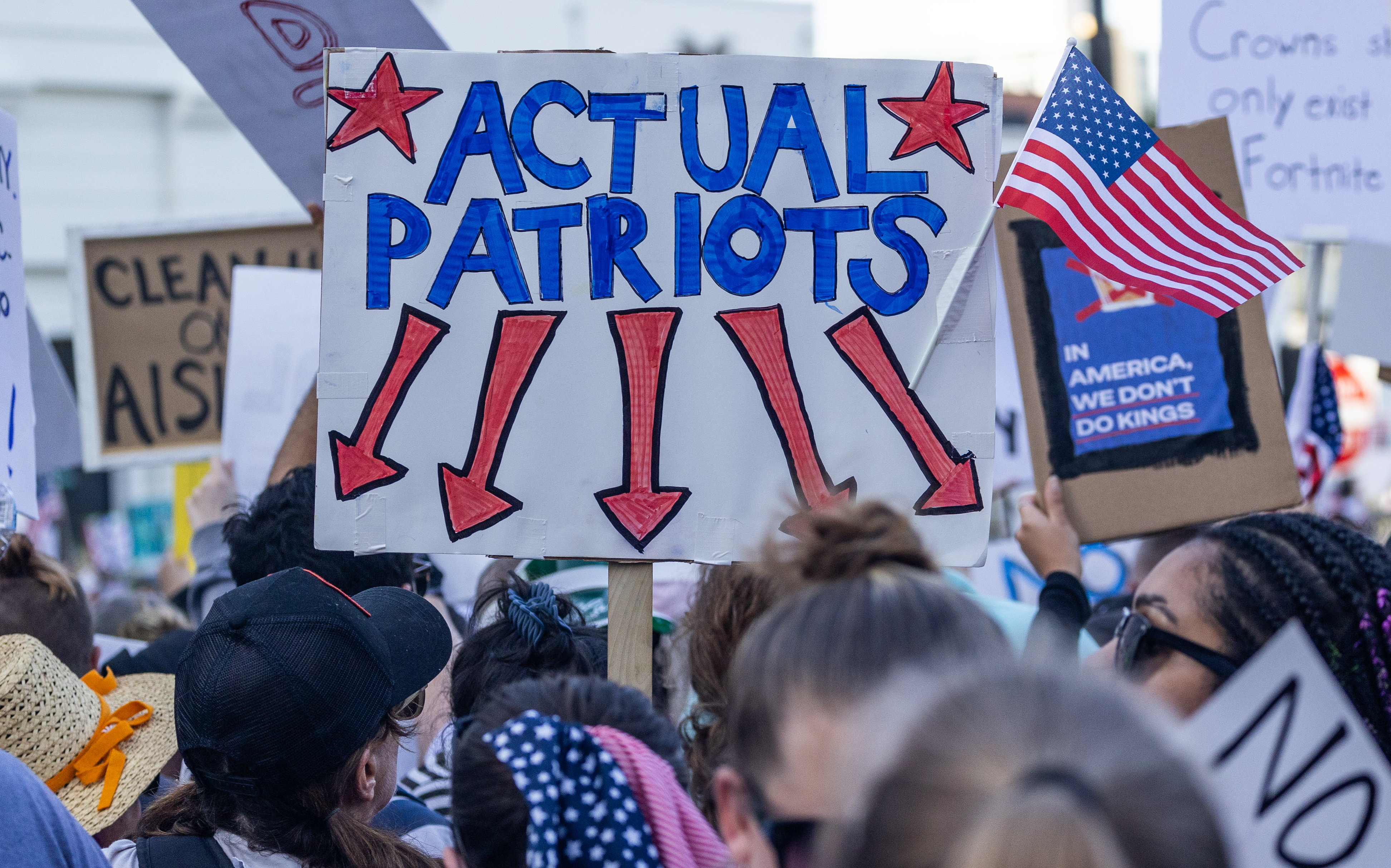 Large numbers of frustrated protestors take to the streets for...