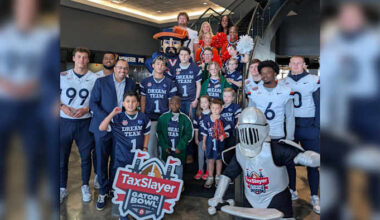 Players from Missouri, Virginia meet local children from Dreams Come True ahead of Gator Bowl clash