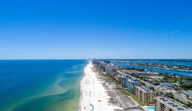 Aerial view of Perdido Key, FL