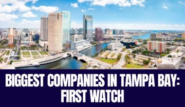 Aerial view of downtown Tampa and the Hillsborough River highlighting First Watch Restaurant Group as part of TBBW’s Biggest Companies in Tampa Bay series.