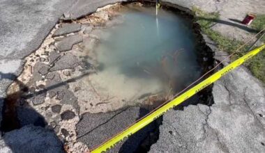 Westside residents without water for 4 days decry lack of communication as apartment complex deals with sinkhole