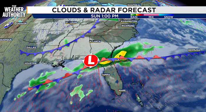 Slow-moving front brings beneficial rain this weekend, expected to impact Jaguars game