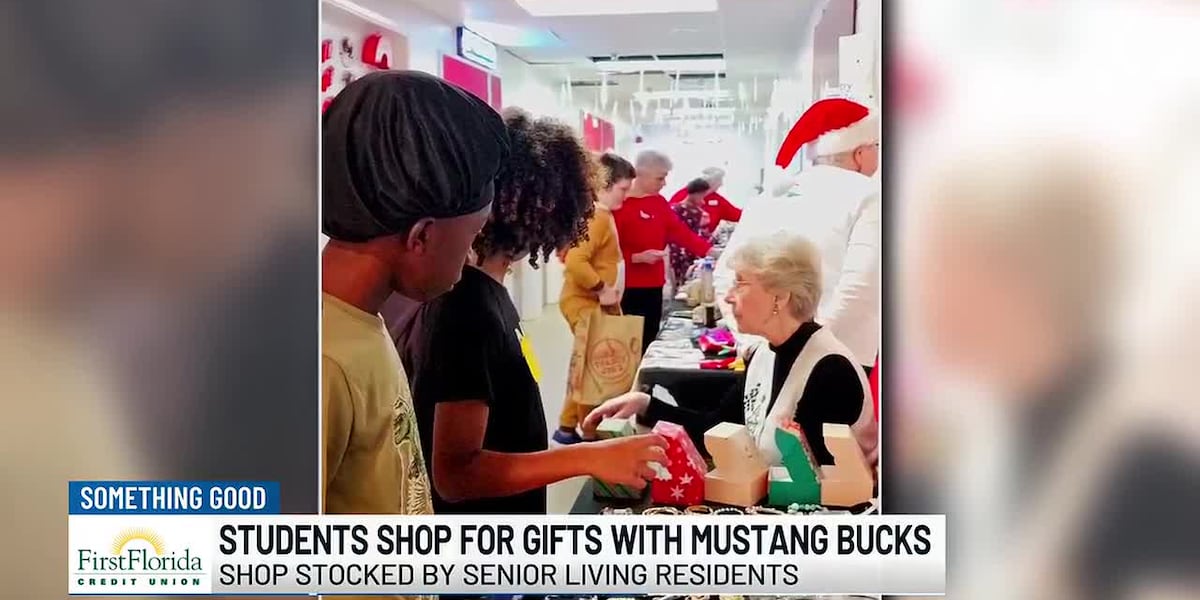 W.T. Moore Elementary students purchase gifts for loved ones with Mustang Bucks