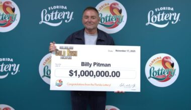 Jacksonville man wins $1 million prize from scratch-off