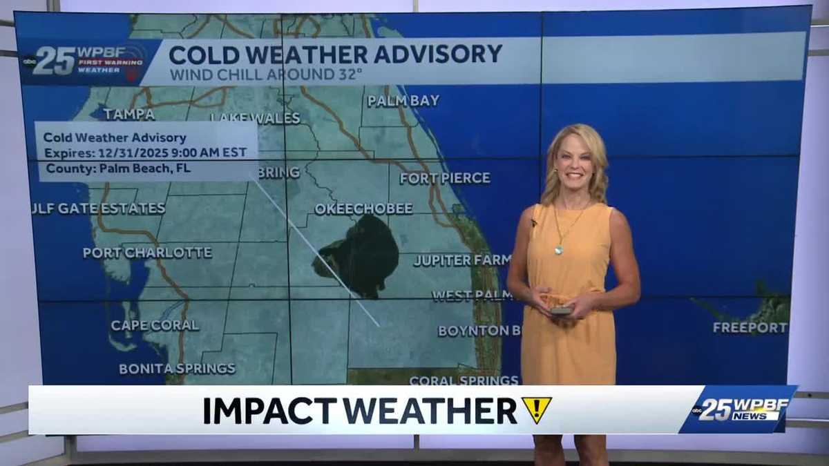 Cold Weather Advisories Posted for South Florida