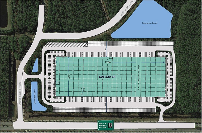 Hillwood's 603,529-square-foot Building E at 5550 POW-MIA Memorial Parkway. Hillwood's 603,529-square-foot Building E at 5550 POW-MIA Memorial Parkway.