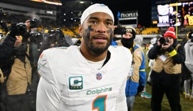 Miami Dolphins likely benching Tua Tagovailoa for rookie Quinn Ewers, reports say