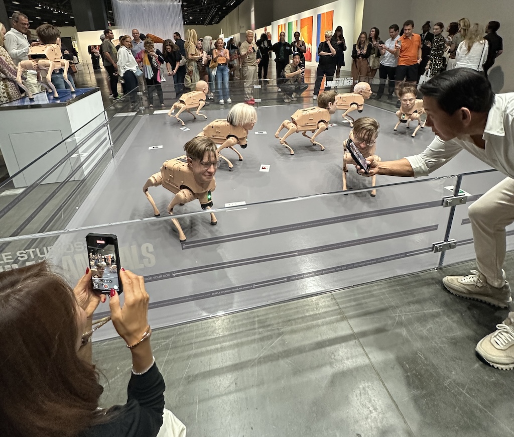 Beeple’s Robot Dogs Steal the Show at Art Basel Miami Beach