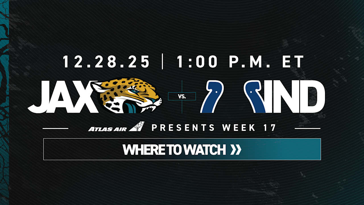 Week 17, How to Watch Jacksonville Jaguars vs. Indianapolis Colts