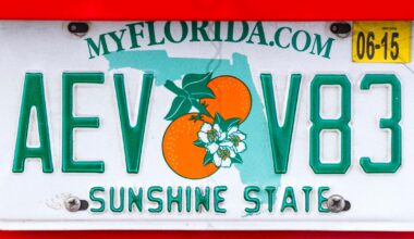 Florida's new license plate frame law explained. What's legal, what's not and the penalties.