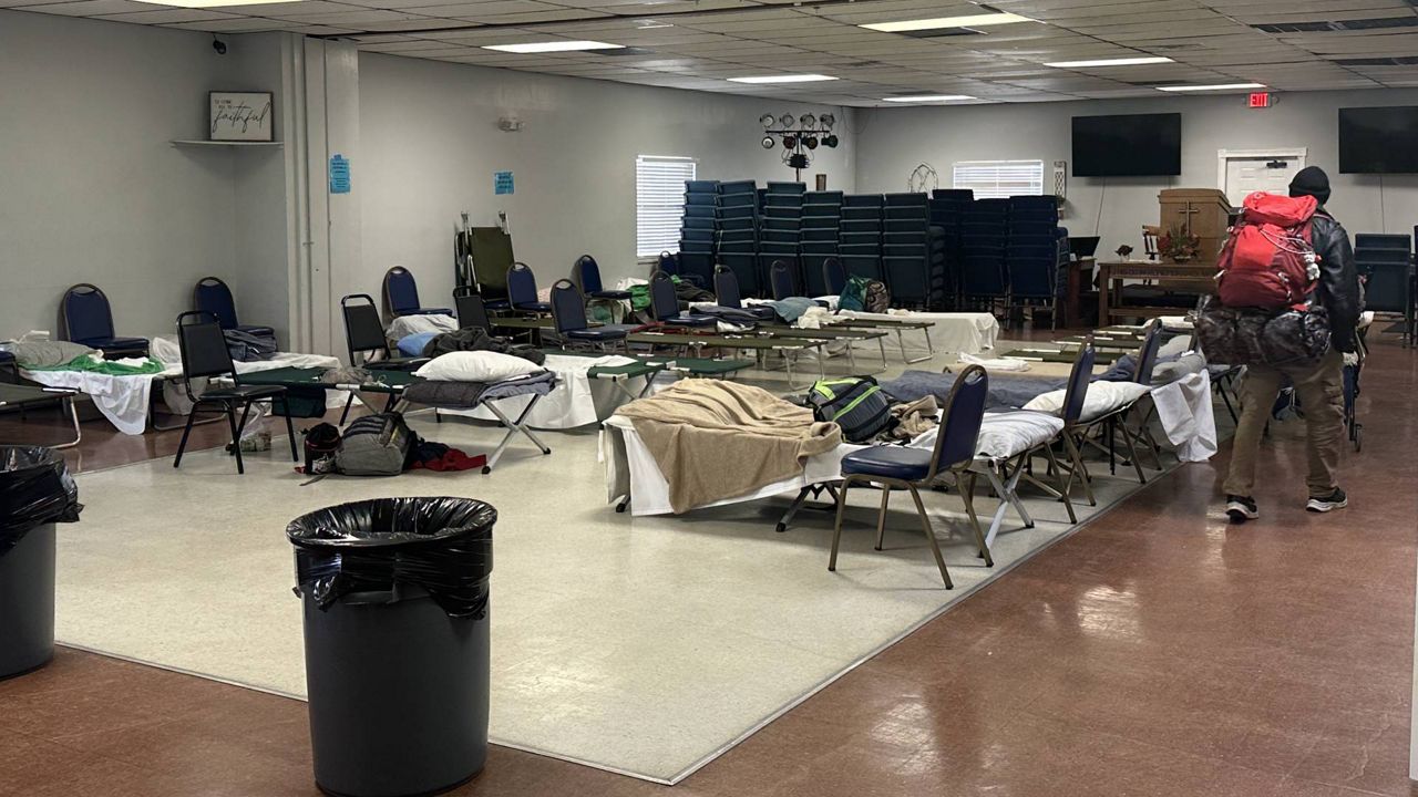 With cold conditions forecast this week, county officials have announced the opening of shelters. (Spectrum News/Destiny Wiggins)