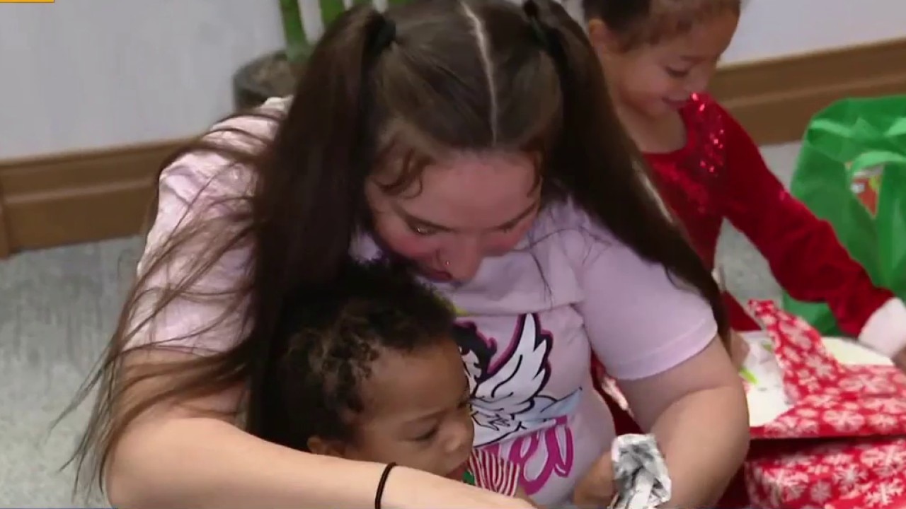 Celebrating Christmas morning at Metropolitan Ministries