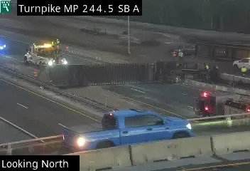 A crash on the Florida Turnpike Dec. 23, 2025, closes all northbound lanes in Osceola County near Kissimmee.