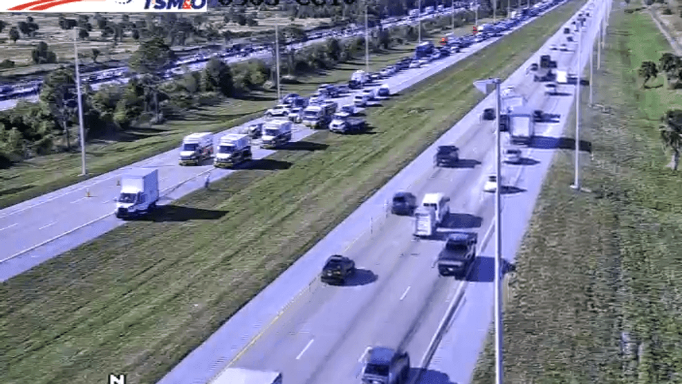 According to Florida 511, the crash occurred just before Mile Marker 90 at around 1:50 p.m., and as of the latest update at 2:18 p.m., the roadway remains completely blocked. (FDOT) 