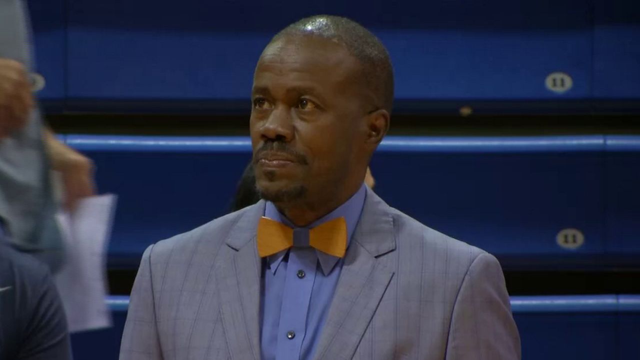 FILE — Eddie Cole at a Rollins College women's basketball game in 2019. (Spectrum News)