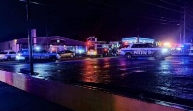 Scene outside of Fuzzy's Sports Bar & Grill (Courtesy: Courtney Rose Roach)