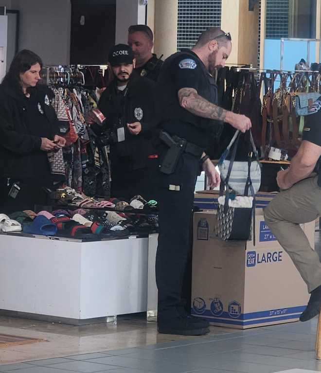 counterfeit items seized at west oaks mall in ocoee