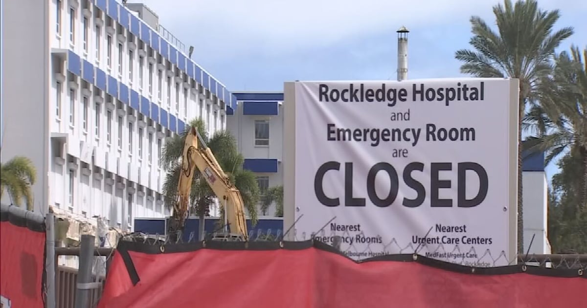 Demolition Underway at Former Rockledge Hospital
