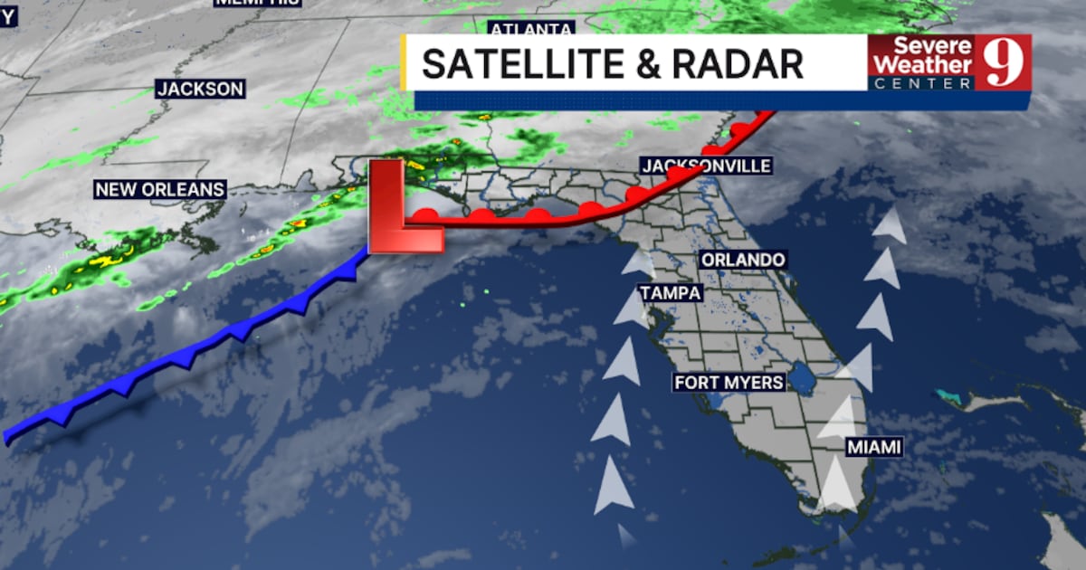 Front to bring wet weekend to parts of Central Florida – WFTV