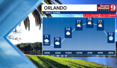 Mild morning & afternoon before cold front arrives in Central Florida – WFTV