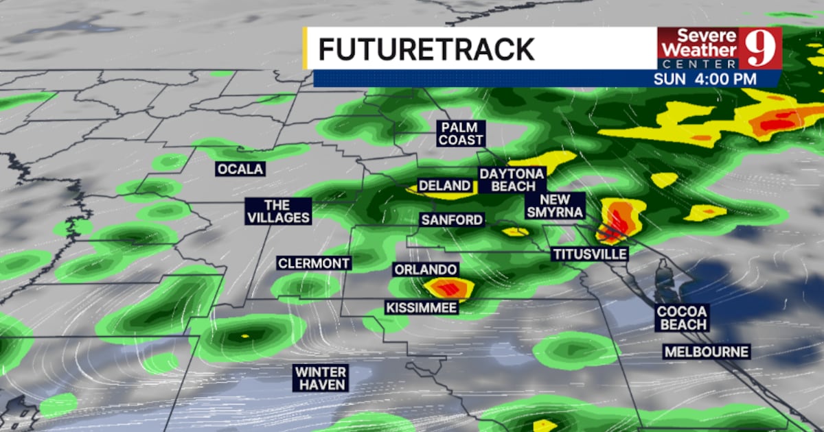 Rainy Sunday ahead as cold front settles over Central Florida – WFTV