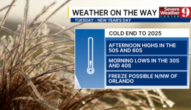 Central Florida NYE Weather: Cold Front & Freeze Watch 2025