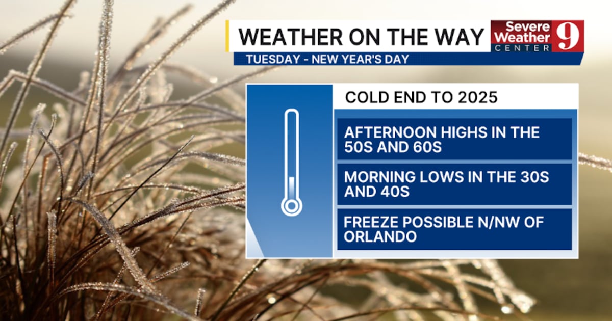 Central Florida NYE Weather: Cold Front & Freeze Watch 2025