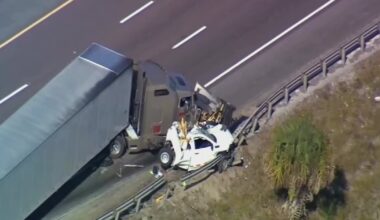 I-95 Florida crash kills roadside worker