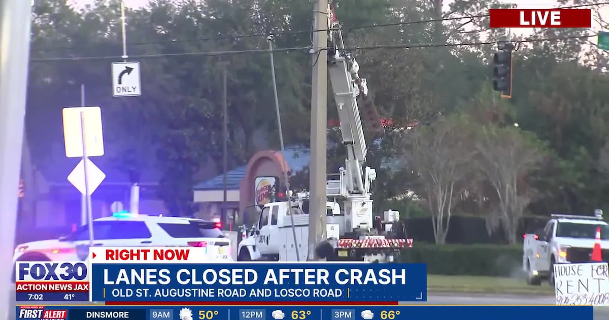 All lanes reopen on Old St. Augustine Road in Jacksonville – Action News Jax