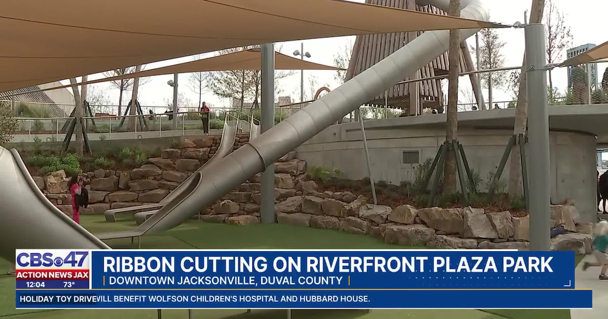 Playground at Riverfront Plaza opens to Jacksonville families – 104.5 WOKV
