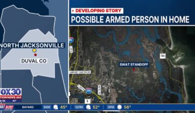 JSO SWAT responds to possible armed, barricaded person in Northside home, area roads blocked – Action News Jax