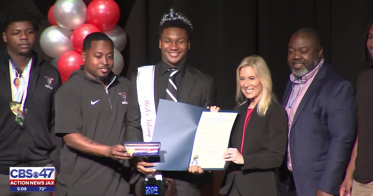 Jacksonville celebrates Raines Vikings’ fourth state championship with hero’s welcome – Action News Jax