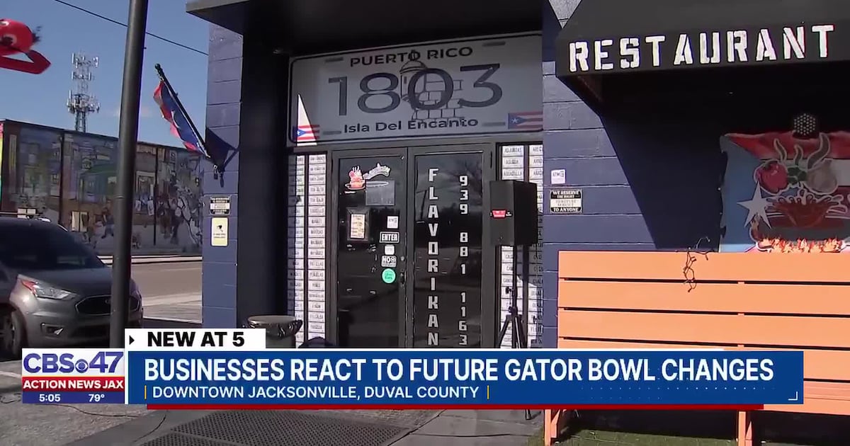Local restaurant prepares for Gator Bowl, eyes changes ahead with stadium construction – Action News Jax