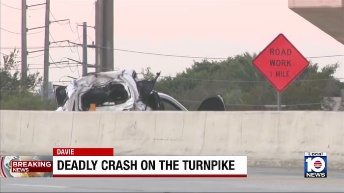 1 killed in crash on Turnpike in Davie involving SUV, FedEx tractor-trailer