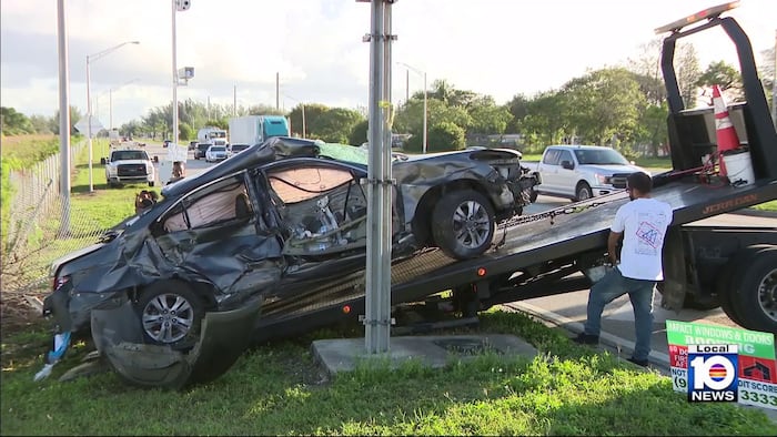 Tri-Rail train crashes into vehicle on tracks in Opa-locka